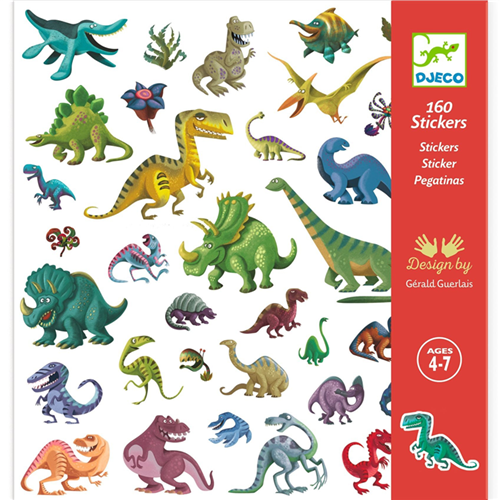 Metallic stickers - Dinosaurussen | Djeco Metallic stickers - Dinosaurussen | Djeco